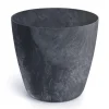 Pot effet beton anthra o24cm