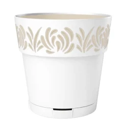 Pot gaia d30cm blanc