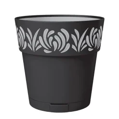 Pot gaia d30cm graphite