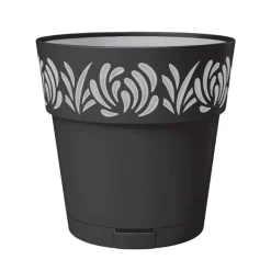 Pot gaia d25cm graphite