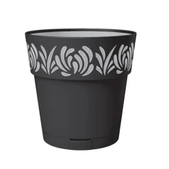 Pot gaia d20cm graphite