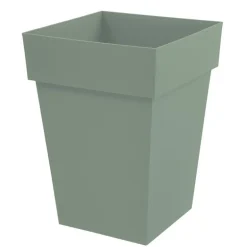 Pot mi-haut carre toscane vert