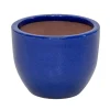Pot oeuf bleu o18h15cm