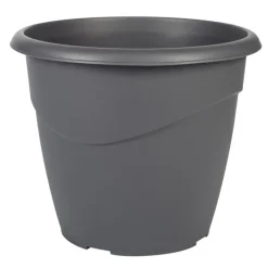 Pot rond marina 30cm gris anthra