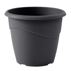 Pot rond marina 25cm gris anthra