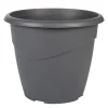 Pot rond marina 20cm gris anthra