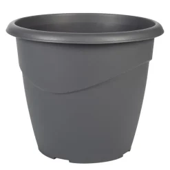Pot rond marina 20cm gris anthra