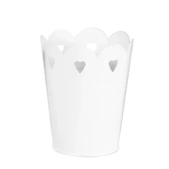 Pots decoratifs en metal coeurs