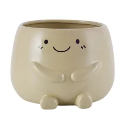 Pot visage beige o15cm