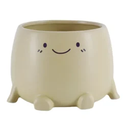 Pot visage beige o15cm