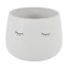 Pot visage 3d o20cm beige