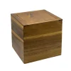 Poubelle acacia 5l 18x18x18cm