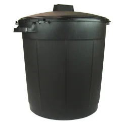 Poubelle de jardin 80l noir