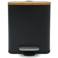 Poubelle 5 litres bambou noire