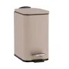 Poubelle 3l metal frein de chute