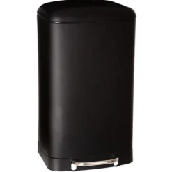 Poubelle metal 30l noir ariane