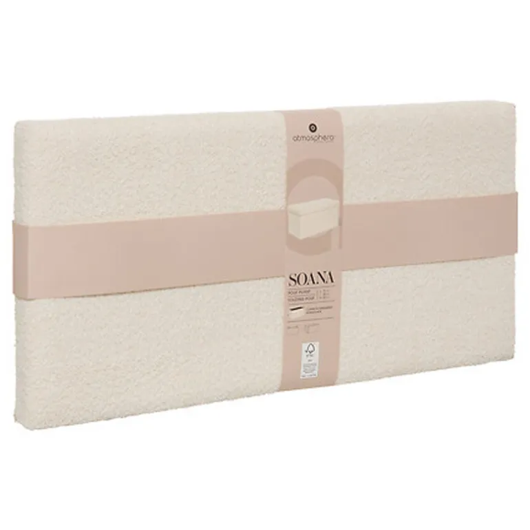 Pouf pliable double soana blanc