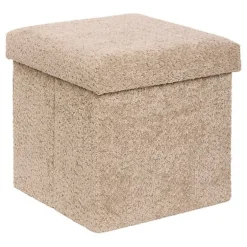 Pouf pliable simple soana taupe