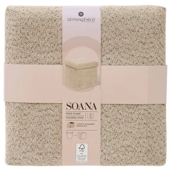 Pouf pliable simple soana taupe