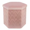 Pouf rangement blush