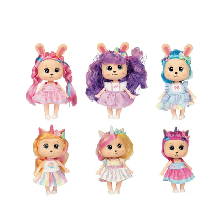 Poupee sweet rainbow 20cm 6ass
