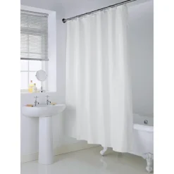 Rideau de douche blanc