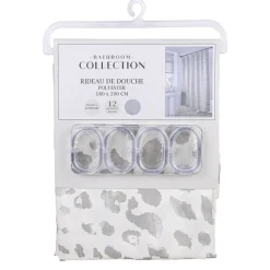 Rideau de douche leopard