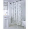 Rideau de douche reflet argent