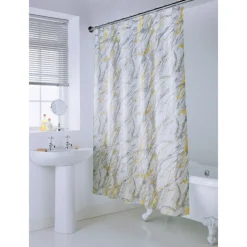 Rideau de douche reflets or