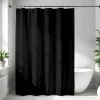 Rideau de douche unicolor noir