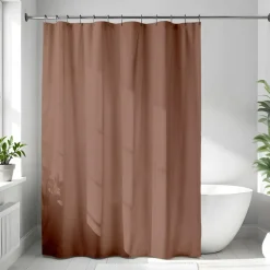 Rideau de douche unicolor terra