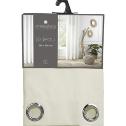Rideau memo ivoire 140x260