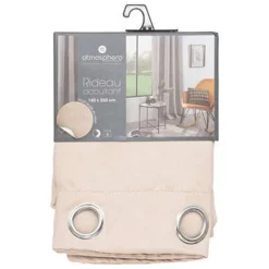 Rideau occ emb feuil li140x260