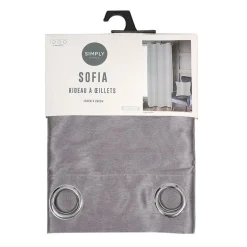 Rideau sofia 140x260 gris