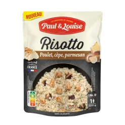 Risotto poulet, cepe, parmesan