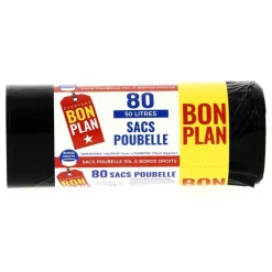 Sacs poubelle x80 50l