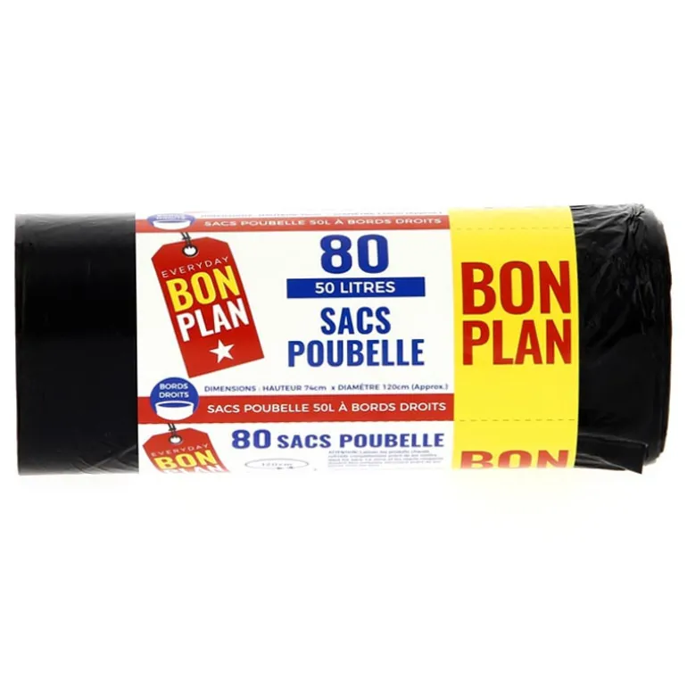 Sacs poubelle x80 50l