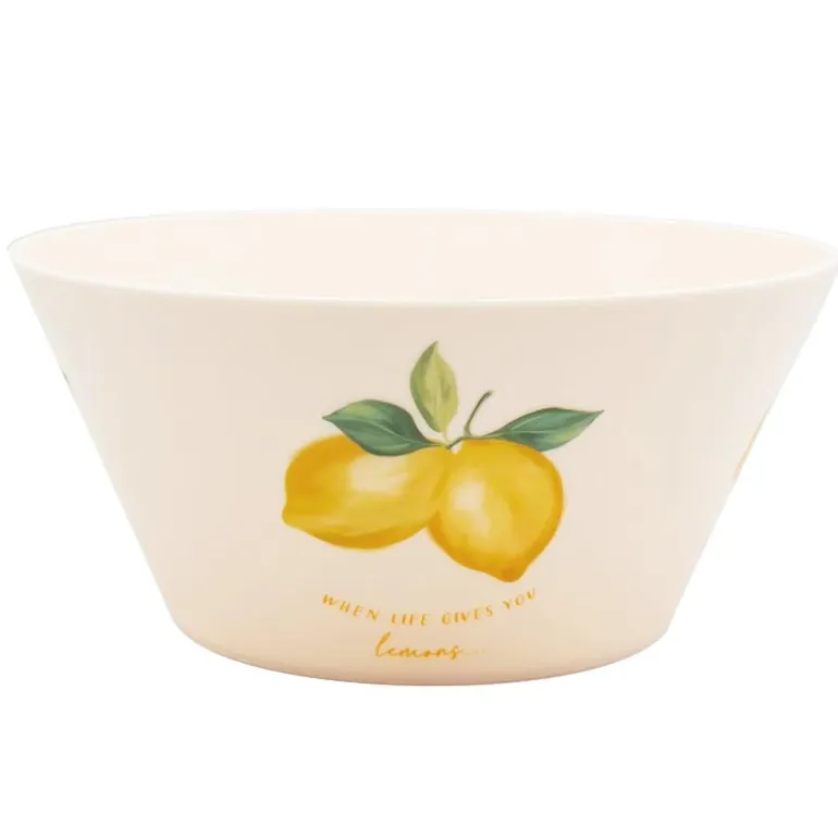 Saladier plastique d26cm citron