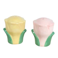 Saliere et poivriere forme fleur