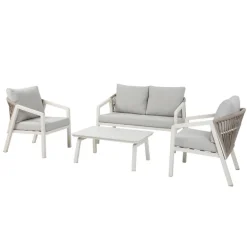 Salon de jardin avec coussins ni