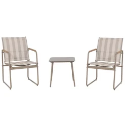Salon de jardin namur 3pcs beige