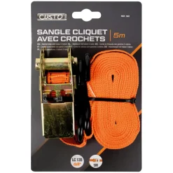 Sangle cliquet 5m + crochets