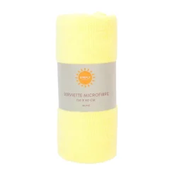 Serviette microfibre jaune