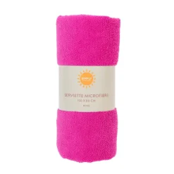 Serviette microfibre rose