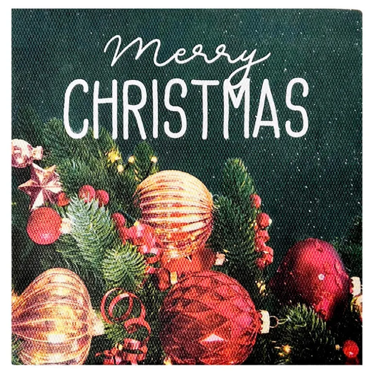 Serviette photoprint noel 38x38c
