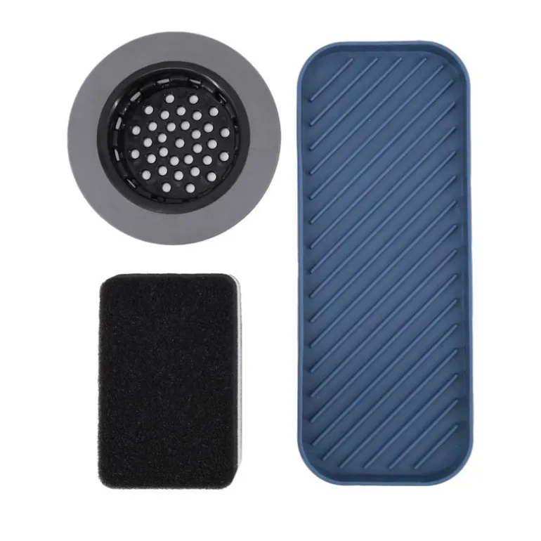 Set de 3 accessoires evier