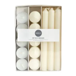 Set de 21 bougies