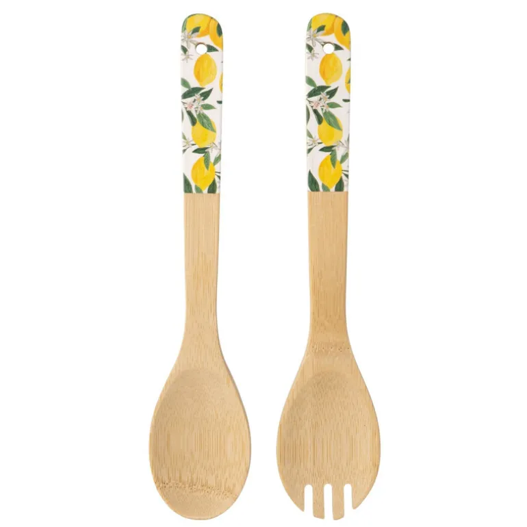 Set de couverts a salade bambou