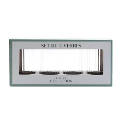 Set de 4 verres cottele haut
