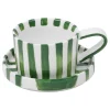 Set mug et dessous de mug rayure